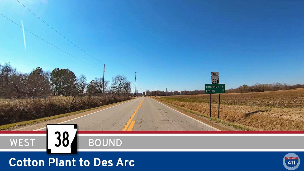 Arkansas Highway 38: Cotton Plant to Des Arc | Drive America's Highways 🚙
