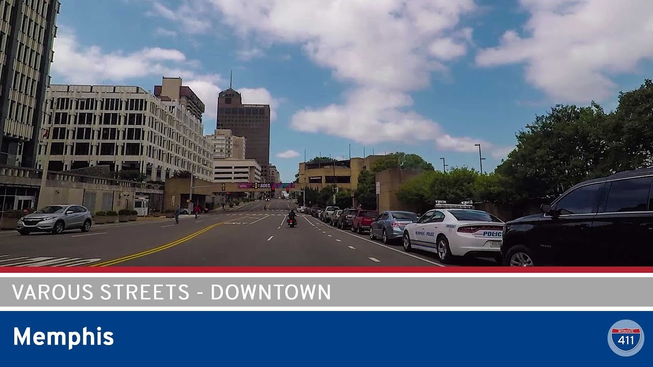 Various Streets - Downtown Memphis - Tennessee |  Drive America's Highways ?