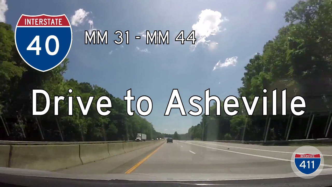 Interstate 40 - Mile 31 - Mile 40 - North Carolina | Drive America's Highways 🚙