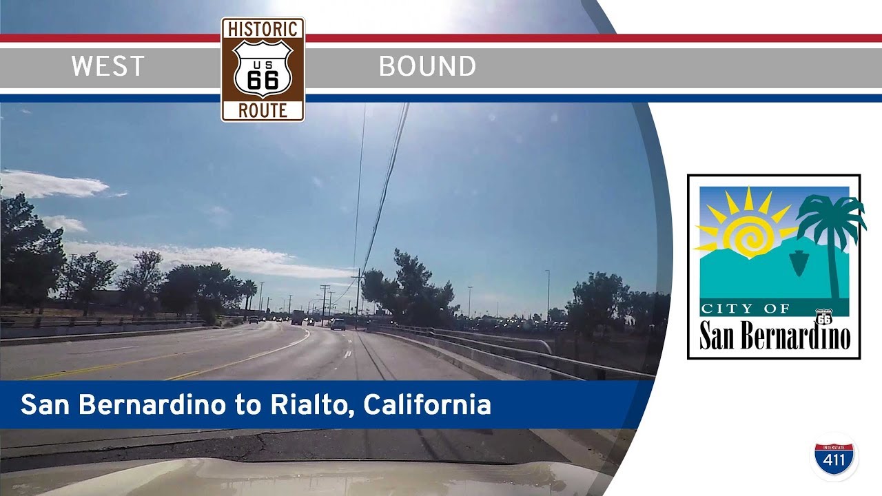 Historic Route 66 - San Bernardino to Rialto - California |  Drive America's Highways 🚙