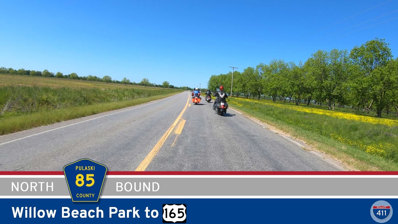 Pulaski County Rd 85 - Col. Maynard Rd: Willow Beach Park to U.S. 165 | Drive America's Highways 🚙