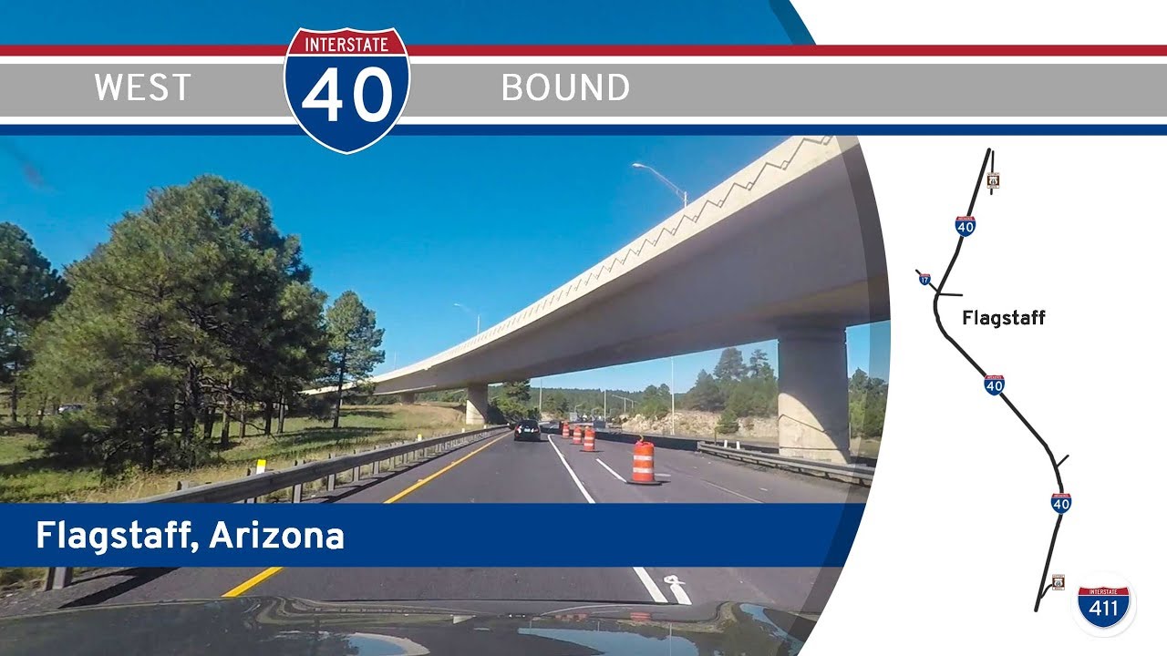 Interstate 40 - Flagstaff - Arizona |  Drive America's Highways 🚙