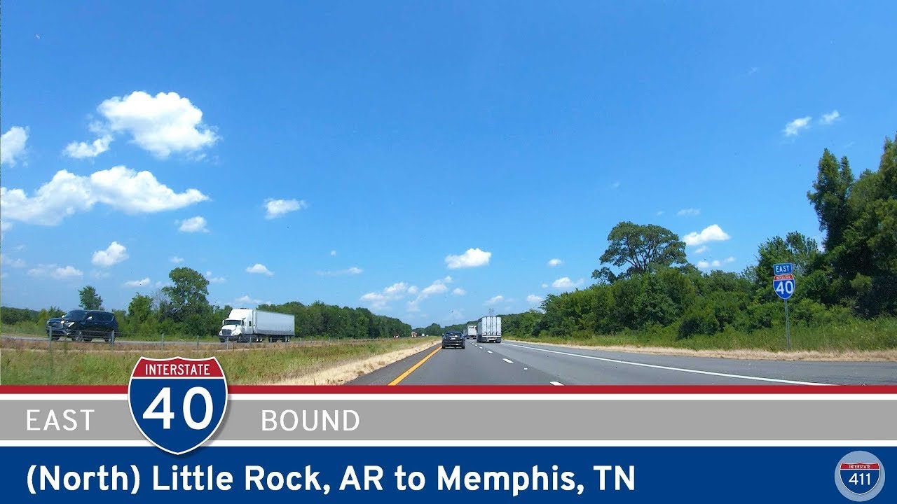 Interstate 40: Little Rock to Memphis - Arkansas [Repost] | Drive America's Highways 🚙