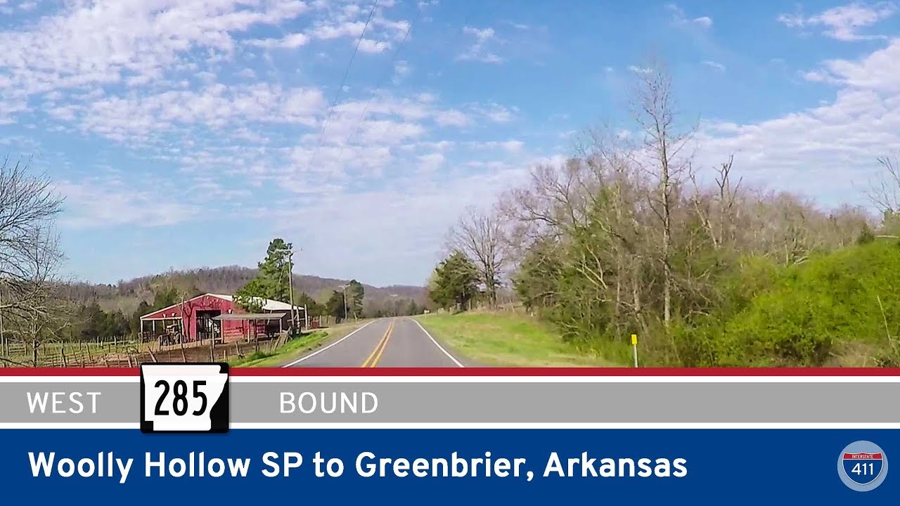 Arkansas Highway 285 - Woolly Hollow State Park to Greenbrier  |  Drive America's Highways ?