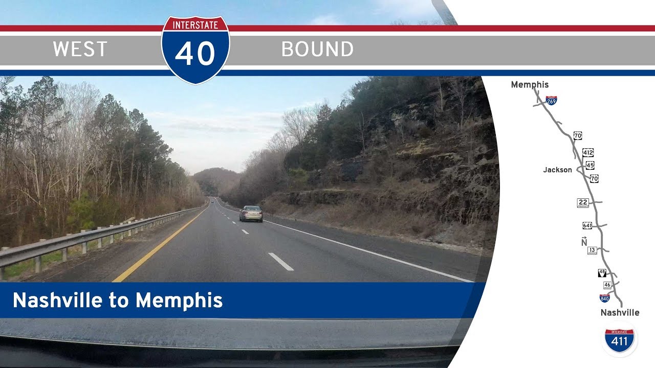 Interstate 40 - Nashville to Memphis - Tennessee |  Drive America's Highways ?