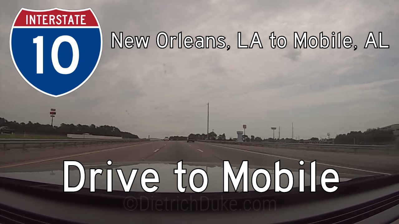 Interstate 10 - LA Mile 267 - AL Mile 16 - Louisiana / Alabama | Drive America's Highways ?
