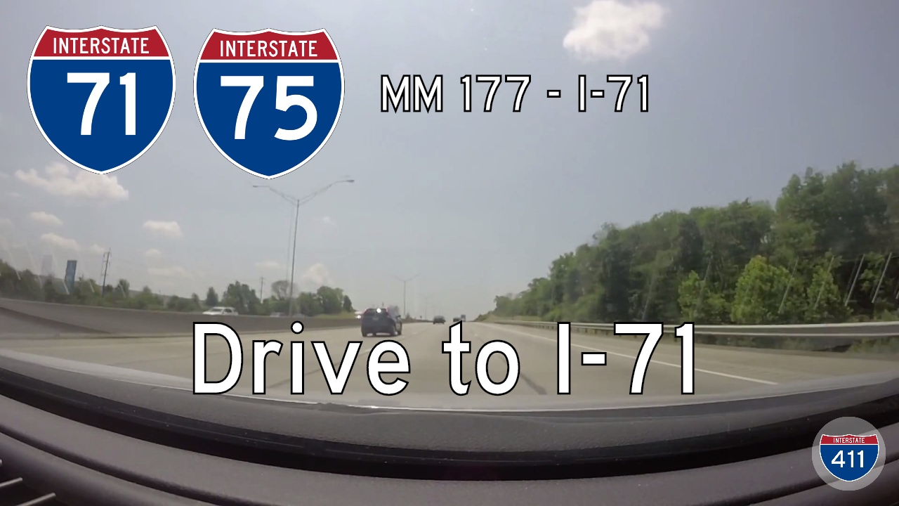 Interstate 71 / Interstate 75 - Mile 177 - Mile 173 - Kentucky | Drive America's Highways ?
