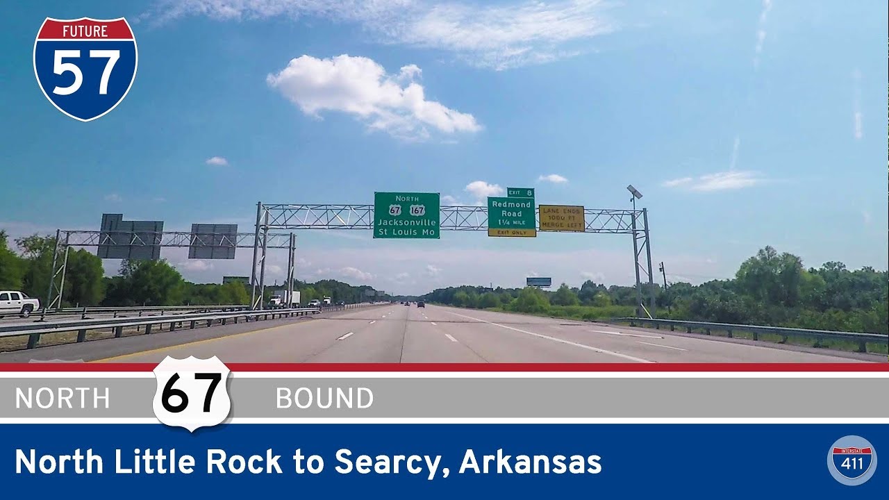 Interstate 57 - North Little Rock to Searcy - Arkansas |  Drive America's Highways 🚙