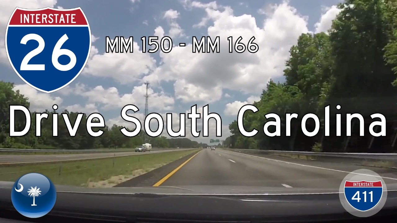 Interstate 26 - Mile 150 - Mile 166 - South Carolina | Drive America's Highways ?