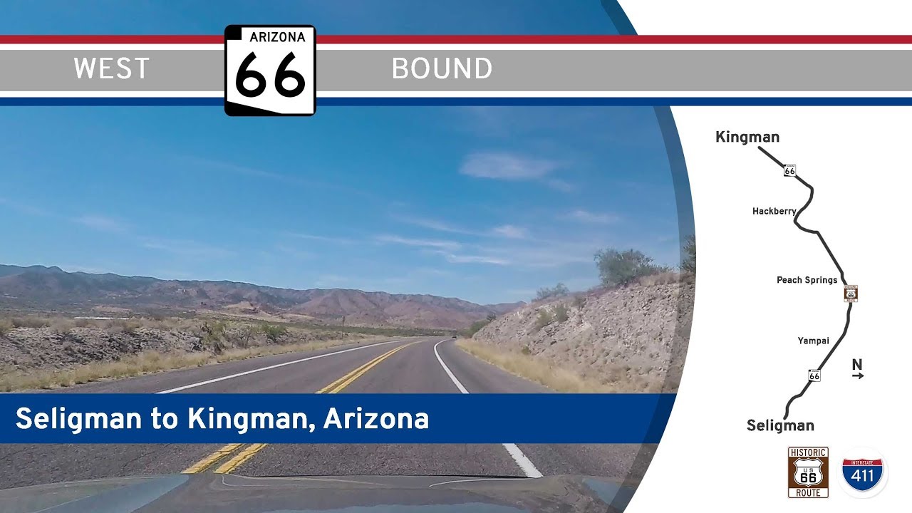 Arizona Highway 66 - Seligman to Kingman |  Drive America's Highways 🚙