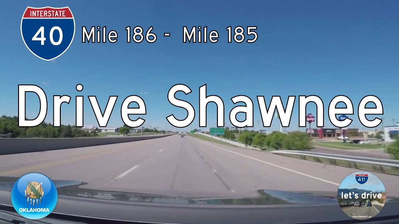 Interstate 40 - Mile 186 -  Mile 185 - Oklahoma | Drive America's Highways ?