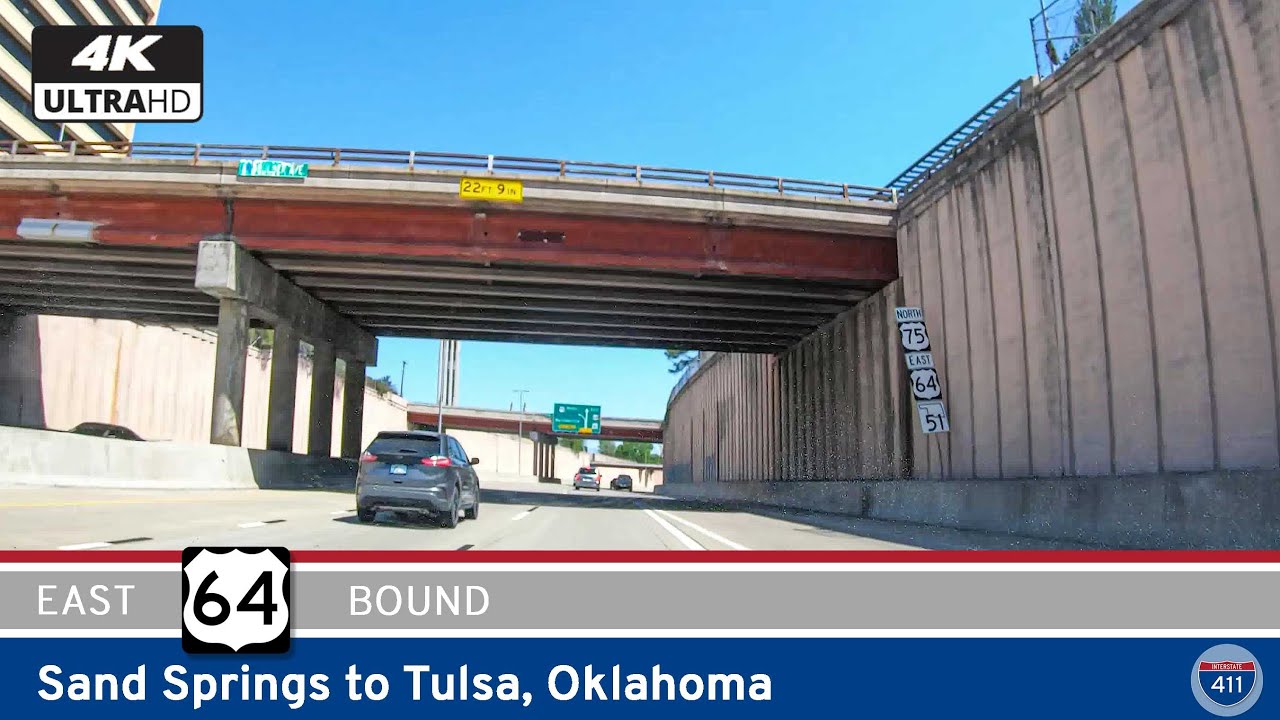 U.S. Route 64: Sand Springs to Bixby - Oklahoma | Drive America's Highways 🚙