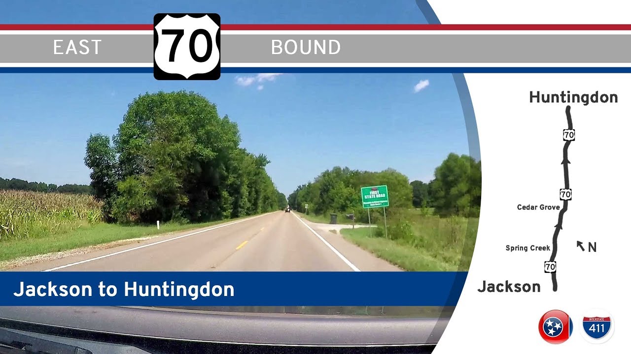 U.S. Highway 70 - Jackson to Huntingdon - Tennessee |  Drive America's Highways ?
