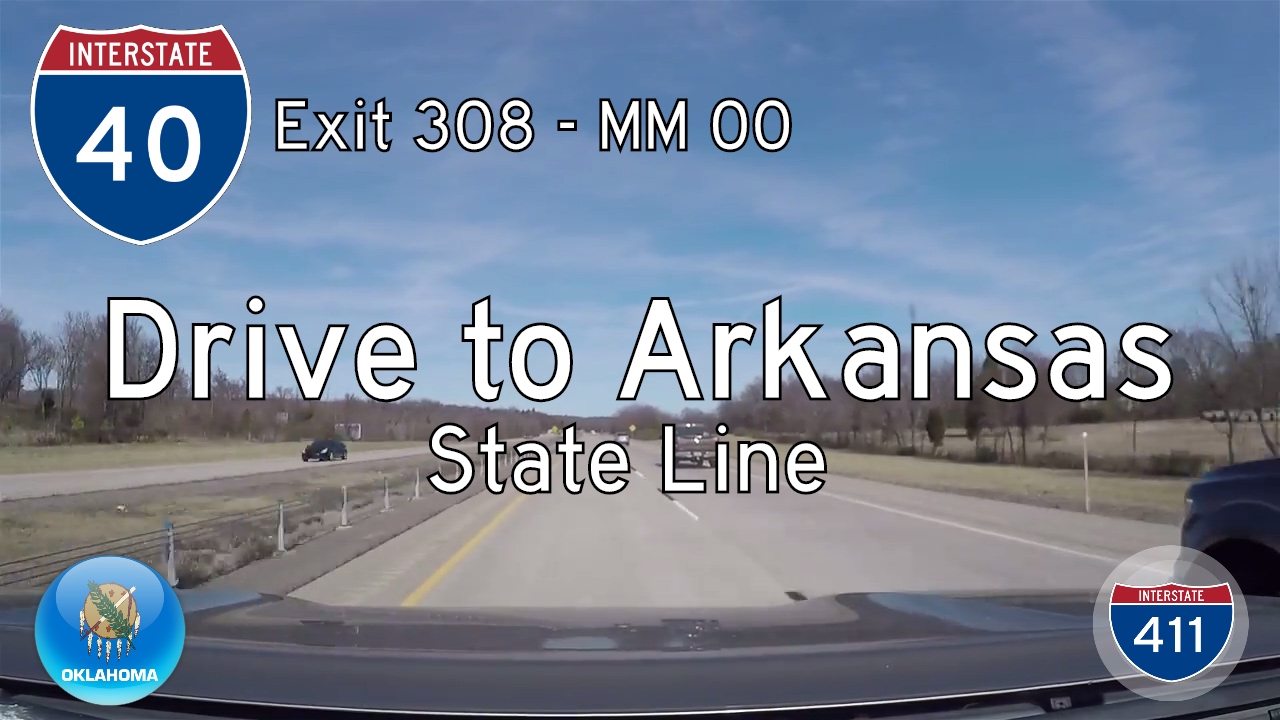 Interstate 40 - Mile 308 - Mile 330 - Oklahoma | Drive America's Highways ?