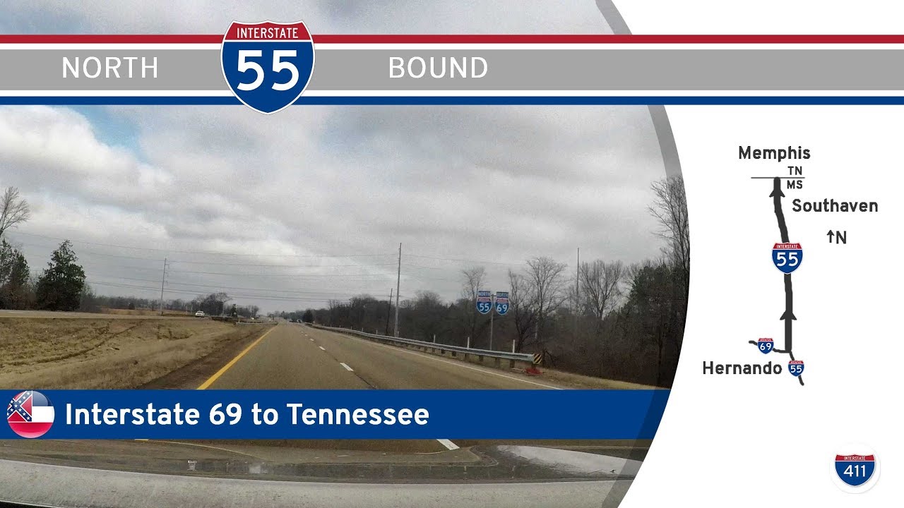 Interstate 55 - Interstate 69 to Tennessee - Mississippi |  Drive America's Highways ?