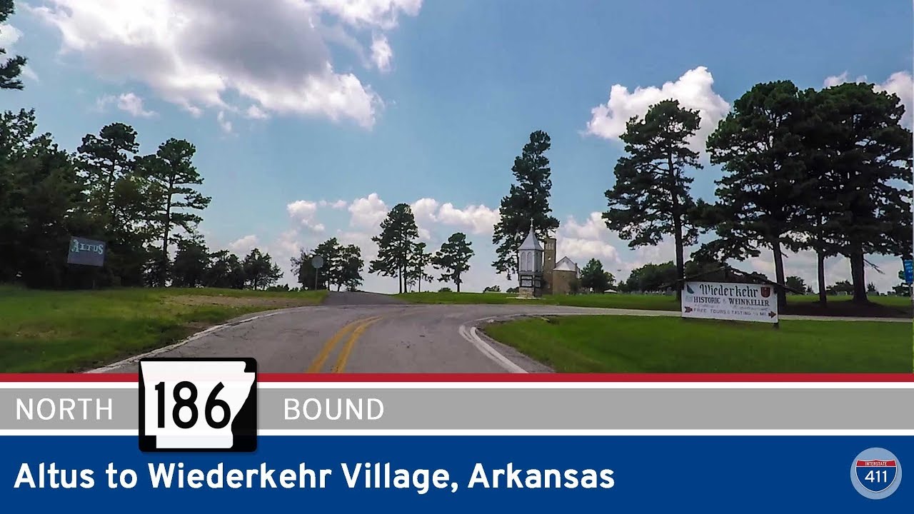 Arkansas Highway 186 - Altus to Wiederkehr Village  |  Drive America's Highways ?