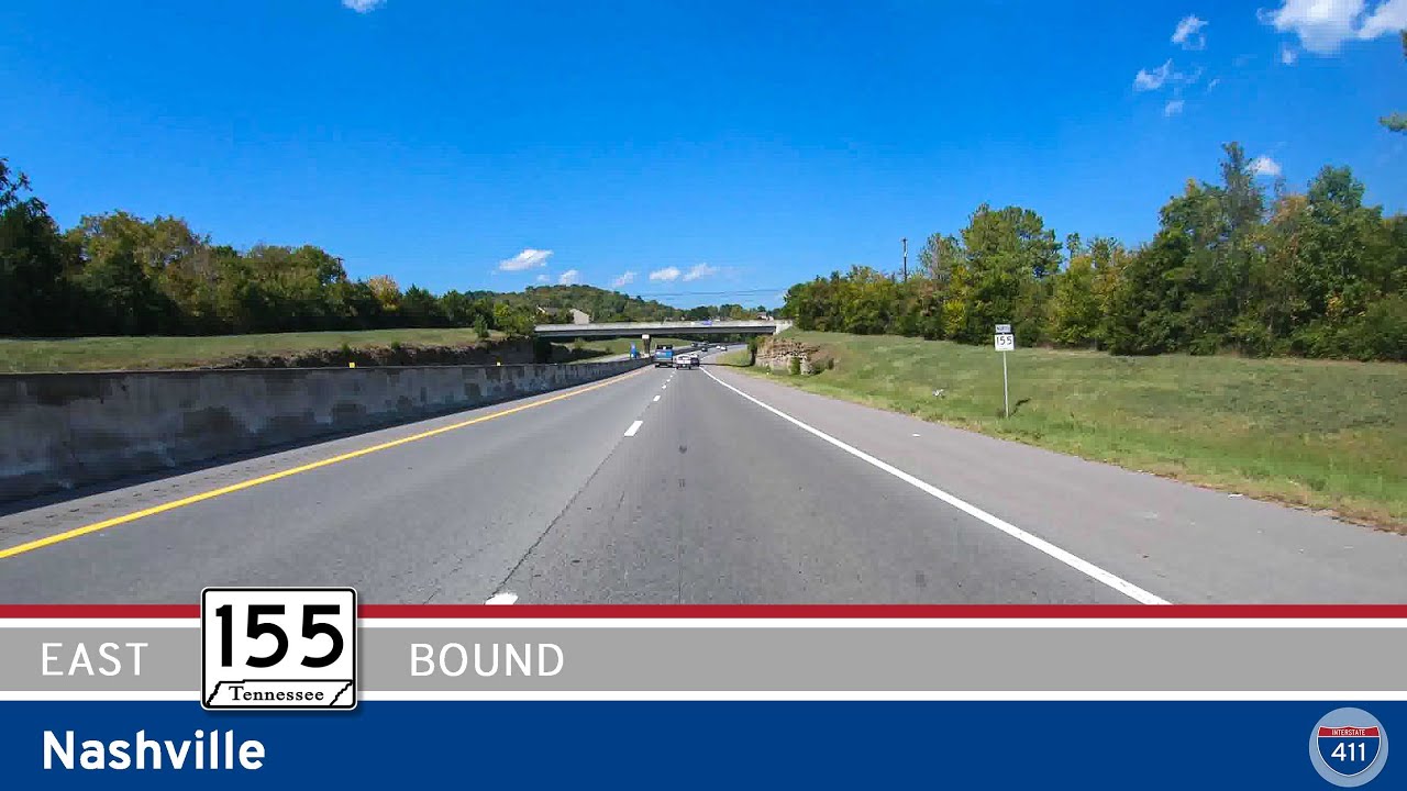 Tennessee Route 155: Eastbound in Nashville |  Drive America's Highways 🚙