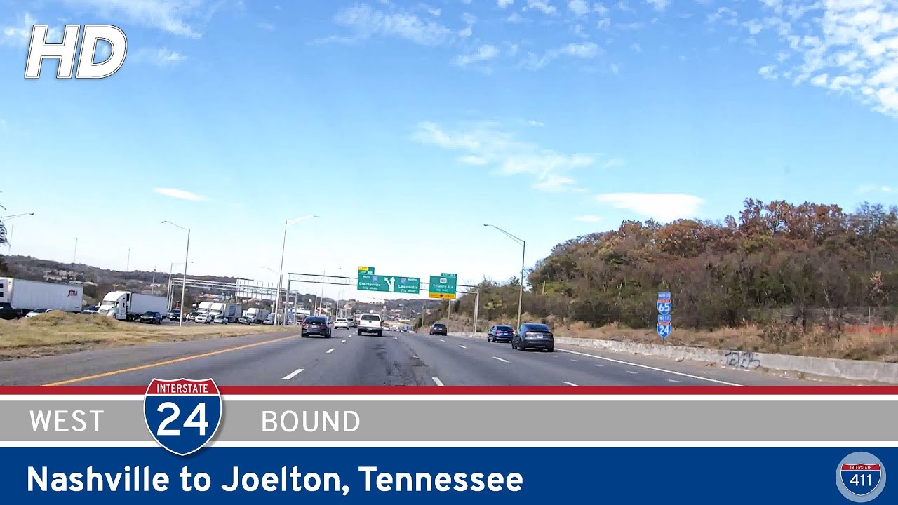 Interstate 24: Nashville to Joelton - Tennessee | Drive America's Highways 🚙