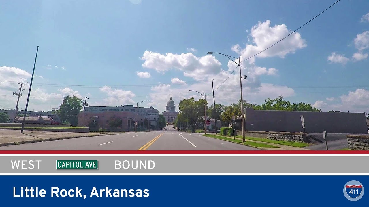 Capitol Ave Westbound in Little Rock - Arkansas  |  Drive America's Highways ?
