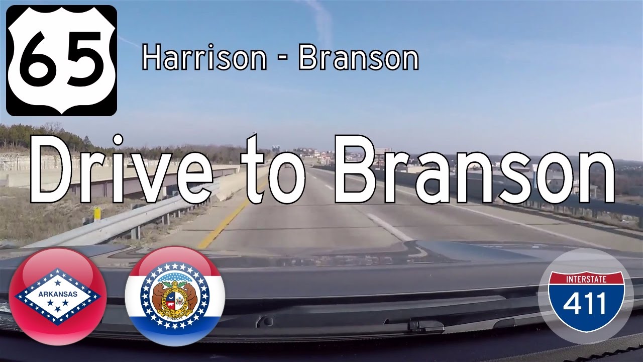 US Highway 65 - Harrison Arkansas - Branson Missouri | Drive America's Highways 🚙 (Winter 2017)