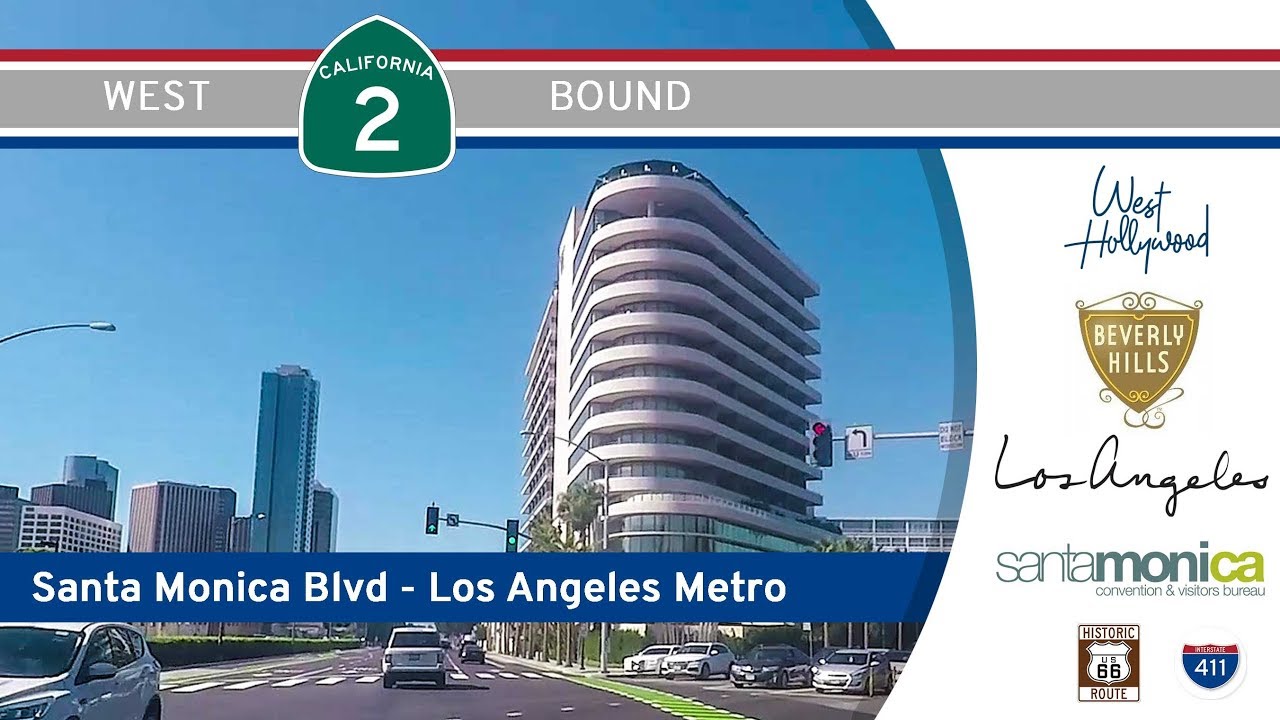 California Highway 2 - Santa Monica Blvd [Route 66] |  Drive America's Highways 🚙