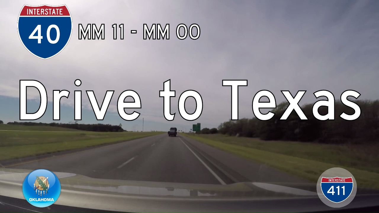 Interstate 40 - Mile 11 -  Mile 0 - Oklahoma | Drive America's Highways ?