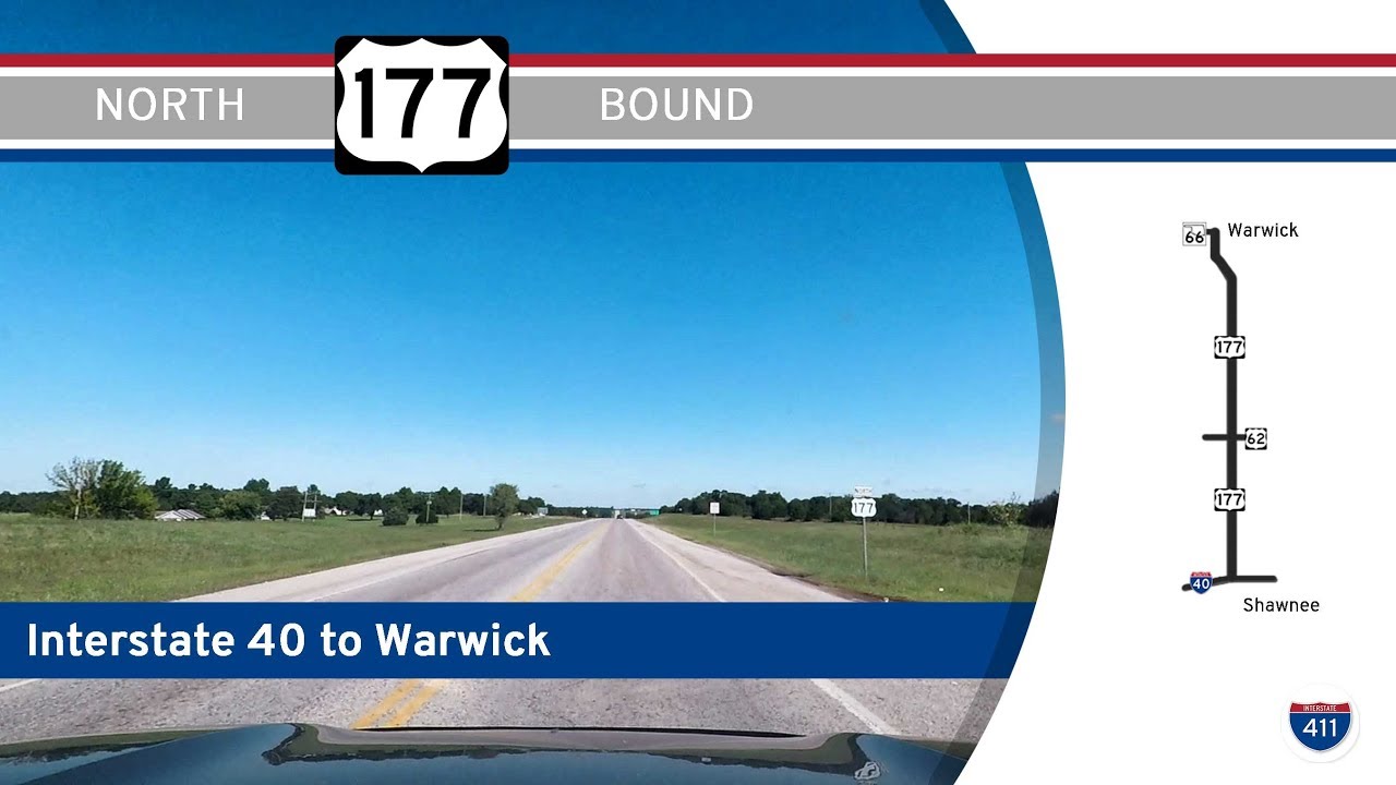 US Highway 177 - Interstate 40 to Warwick - Oklahoma |  Drive America's Highways 🚙