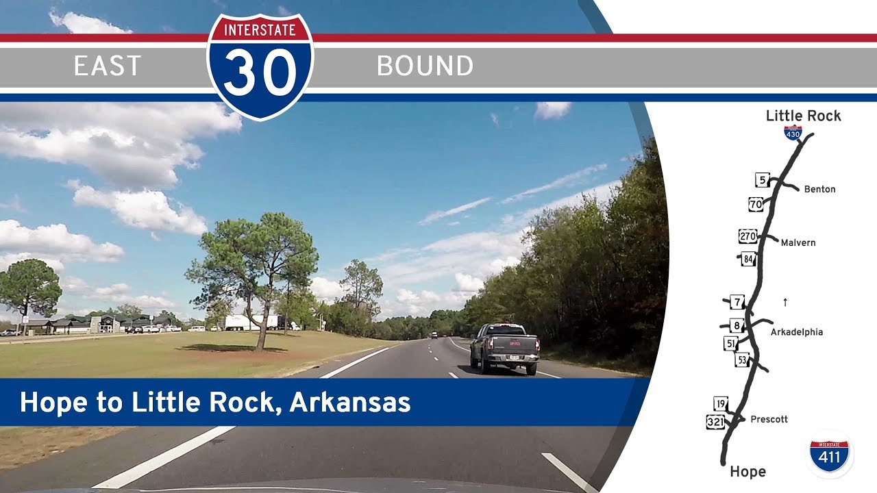 Interstate 30 - Hope to Little Rock - Arkansas |  Drive America's Highways ?