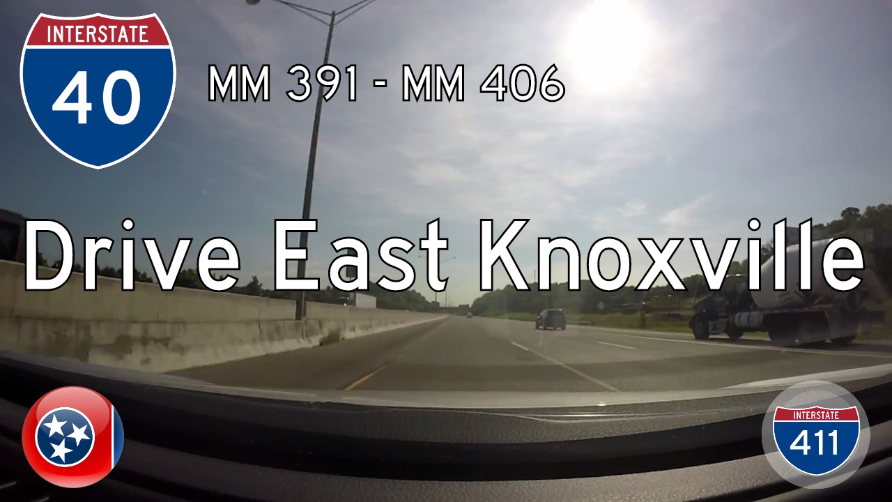 ⚠️ Interstate 40 - Mile 391 - Mile 406 - Tennessee | Drive America's Highways ?