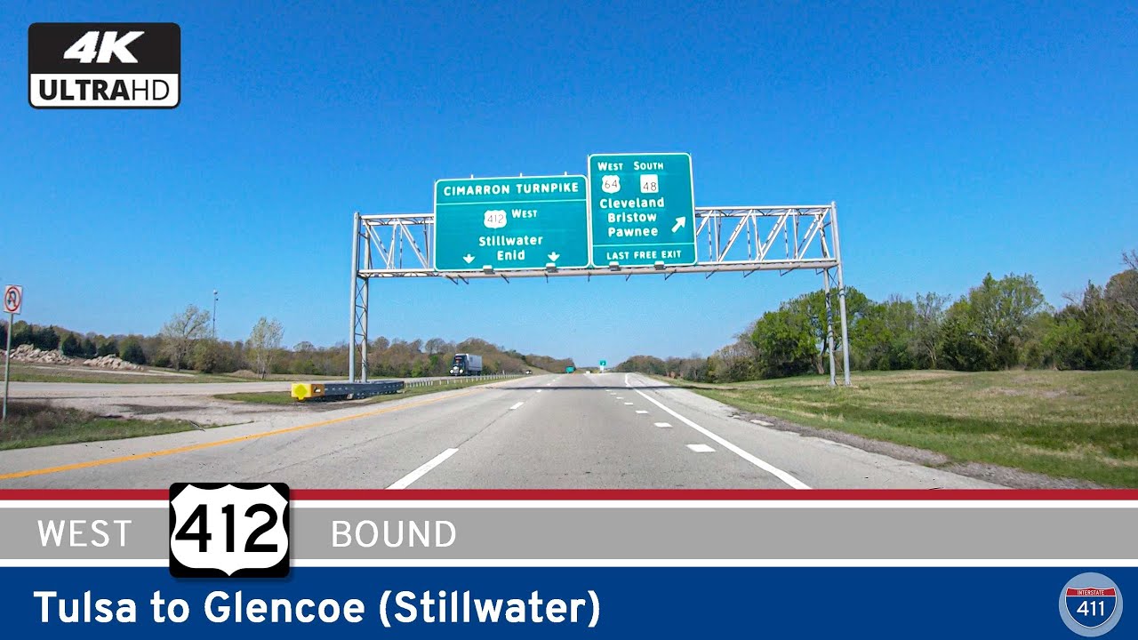 U.S. Route 412: Tulsa to Glencoe - Oklahoma | Drive America's Highways 🚙