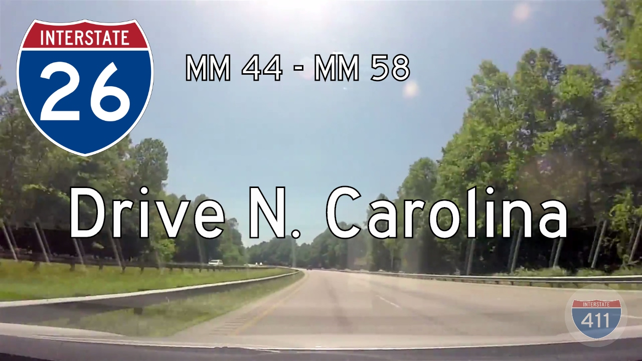 Interstate 26 - Mile 44 - Mile 58 - North Carolina | Drive America's Highways ?