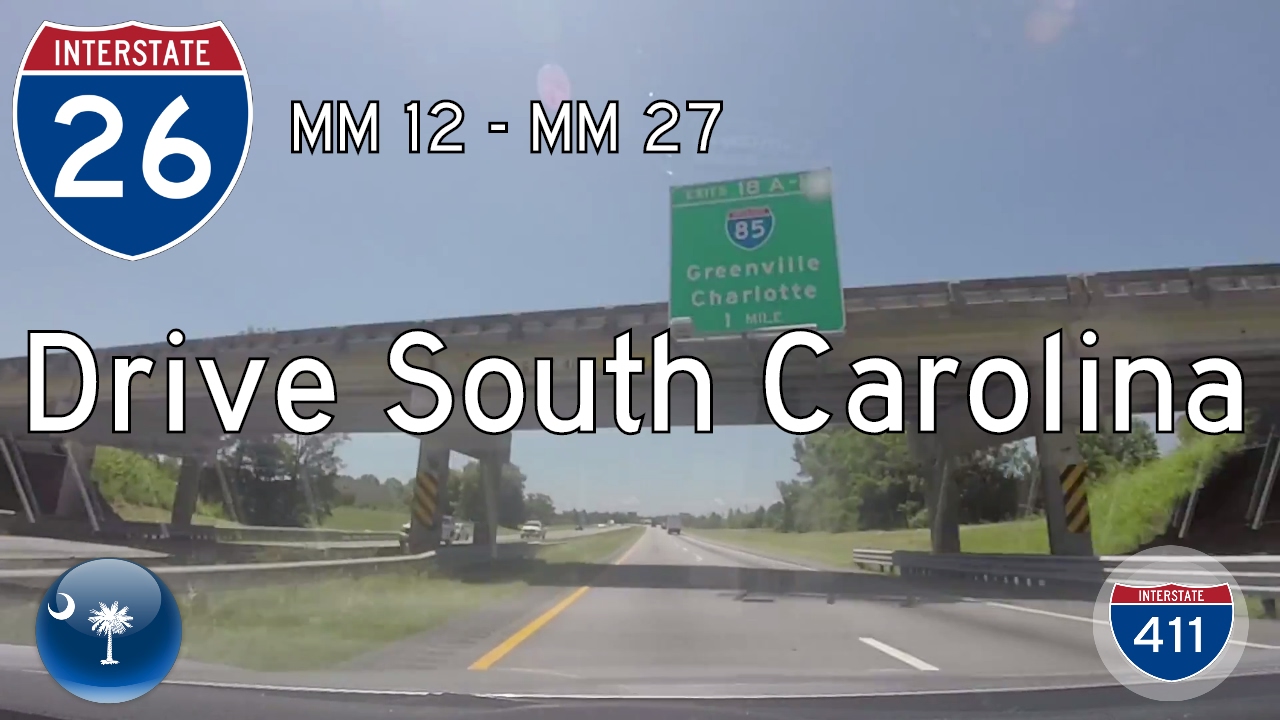 Interstate 26 - Mile 12 - Mile 27 - South Carolina | Drive America's Highways ?