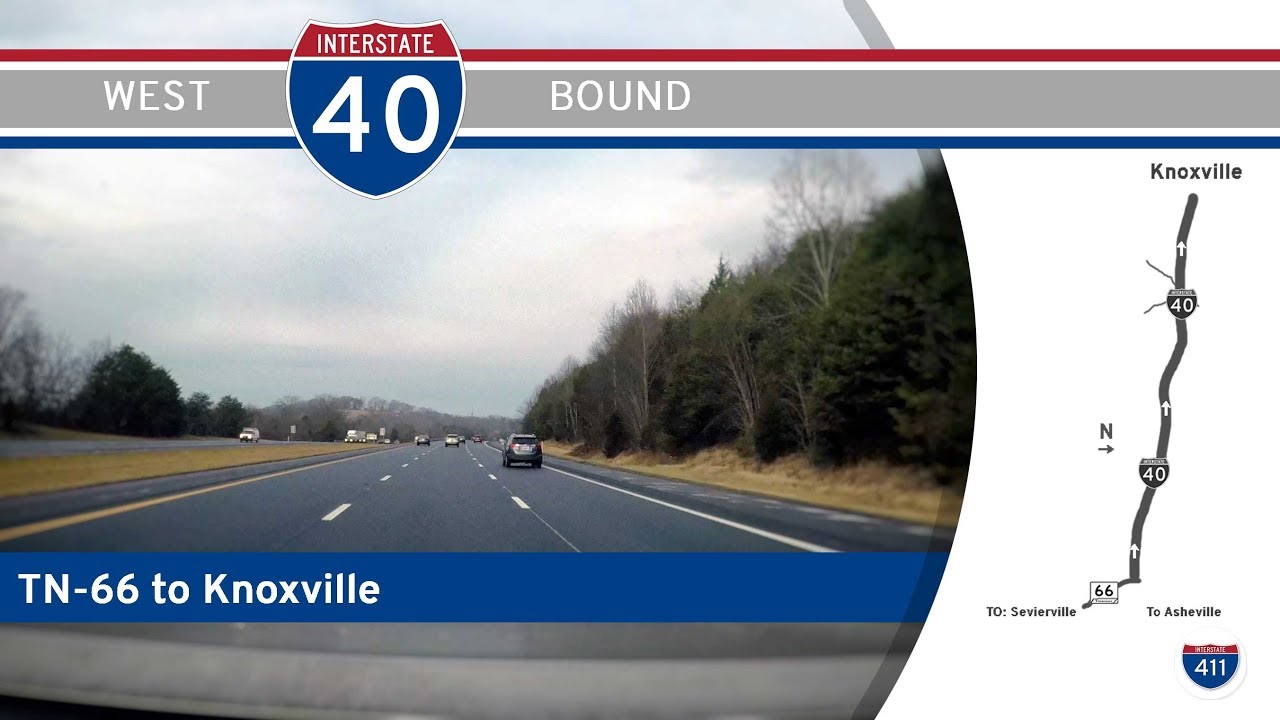 Interstate 40 West - Mile 407 to Mile 396 - Tennessee |  Drive America's Highways ?