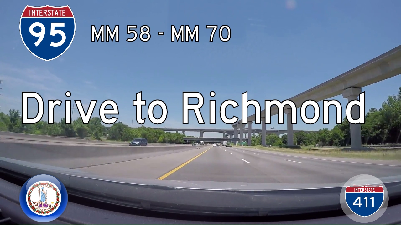 Interstate 95 - Mile 58 - Mile 70 - Virginia | Drive America's Highways ?