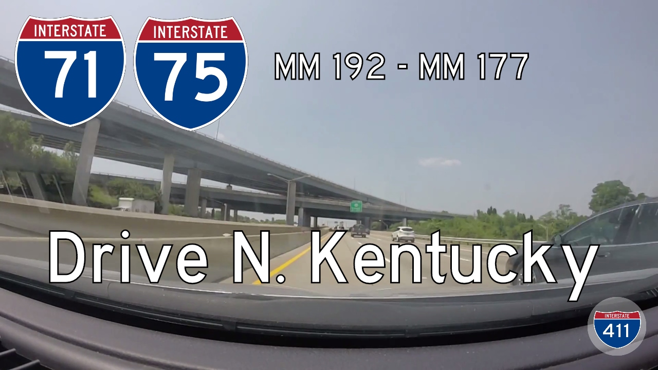 Interstate 71 / Interstate 75 - Mile 192 - Mile 177 - Kentucky | Drive America's Highways ?