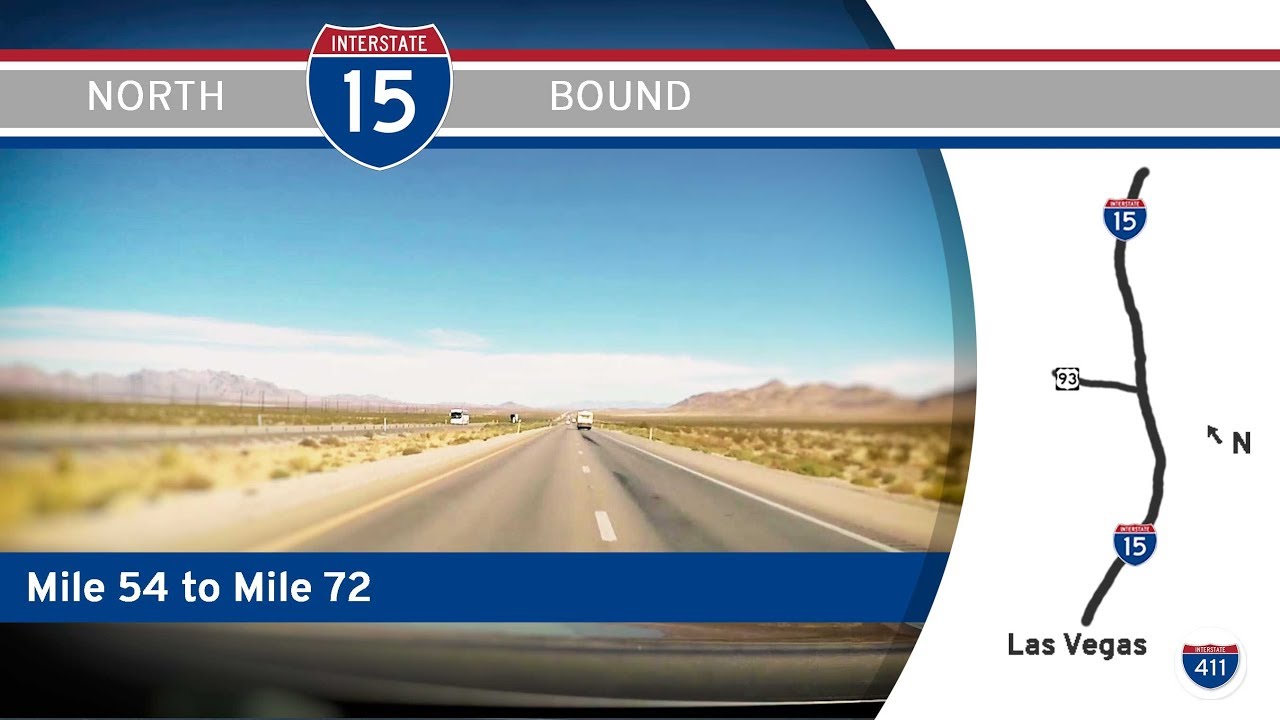 Interstate 15 - Mile 54 - Mile 72 - Nevada | Drive America's Highways ?
