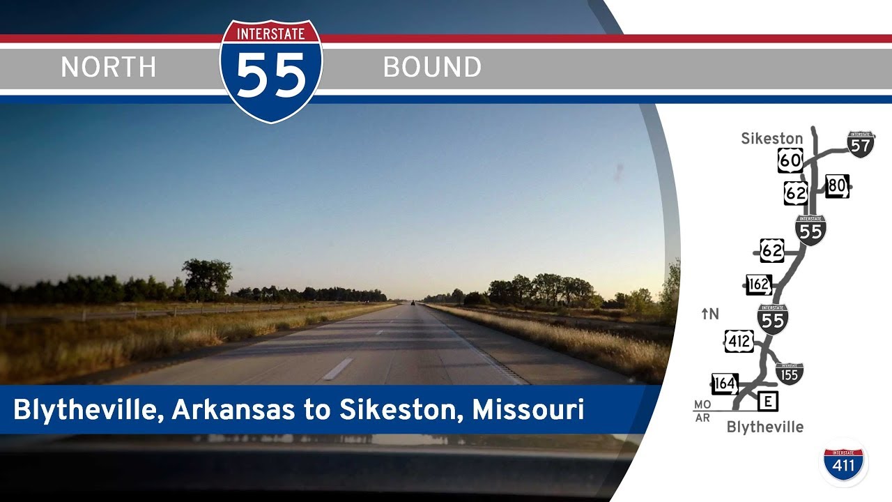 Interstate 55 - Arkansas to Sikeston - Missouri |  Drive America's Highways ?