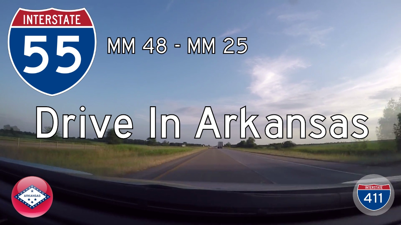 Interstate 55 - Mile 48 -  Mile 25 - Arkansas | Drive America's Highways ?