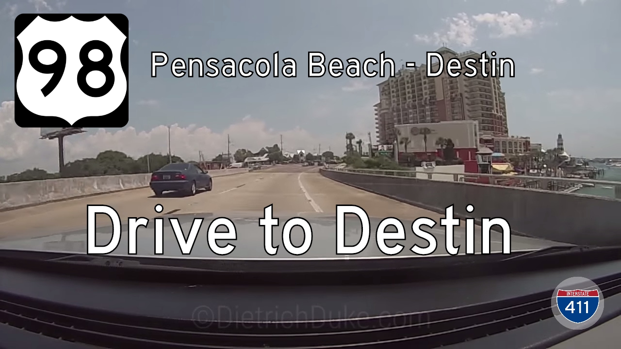US Highway 98 - Pensacola Beach - Destin - Florida | Drive America's Highways 🚙