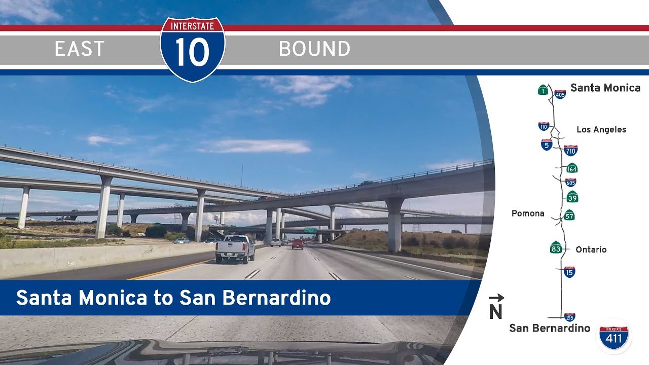 Interstate 10 - Santa Monica to San Bernardino - California |  Drive America's Highways ?