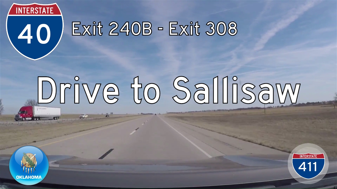 Interstate 40 - Mile 240 - Mile 308 - Oklahoma | Drive America's Highways ?