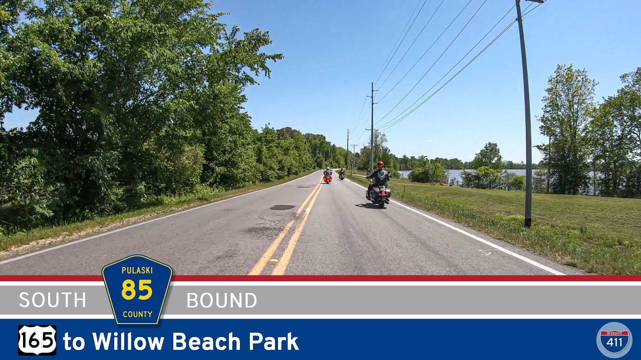 Pulaski County Rd 85 - Col. Maynard Rd: US-165 to Willow Beach Park  |  Drive America's Highways 🚙