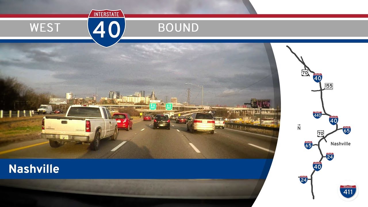 Interstate 40 West - Nashville - Tennessee |  Drive America's Highways ?