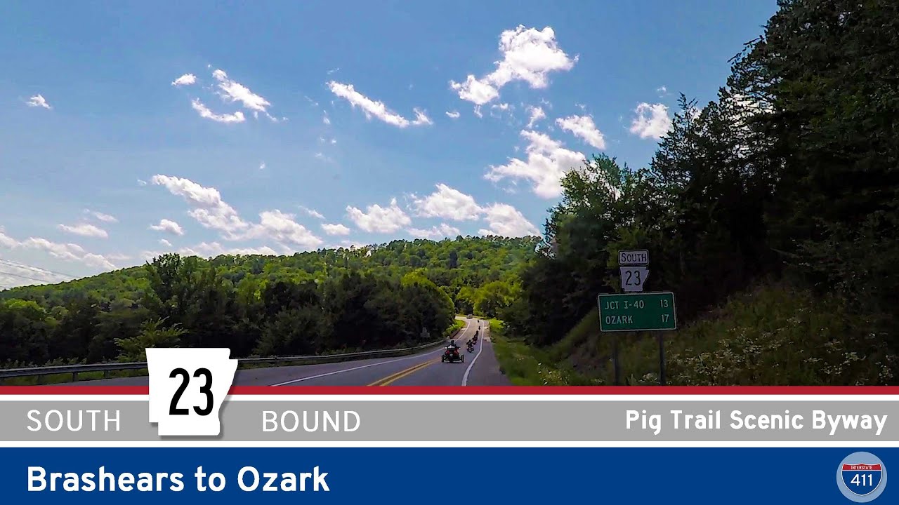 Arkansas Highway 23 - Pig Trail Scenic Byway - Brashears to Ozark  |  Drive America's Highways 🚙