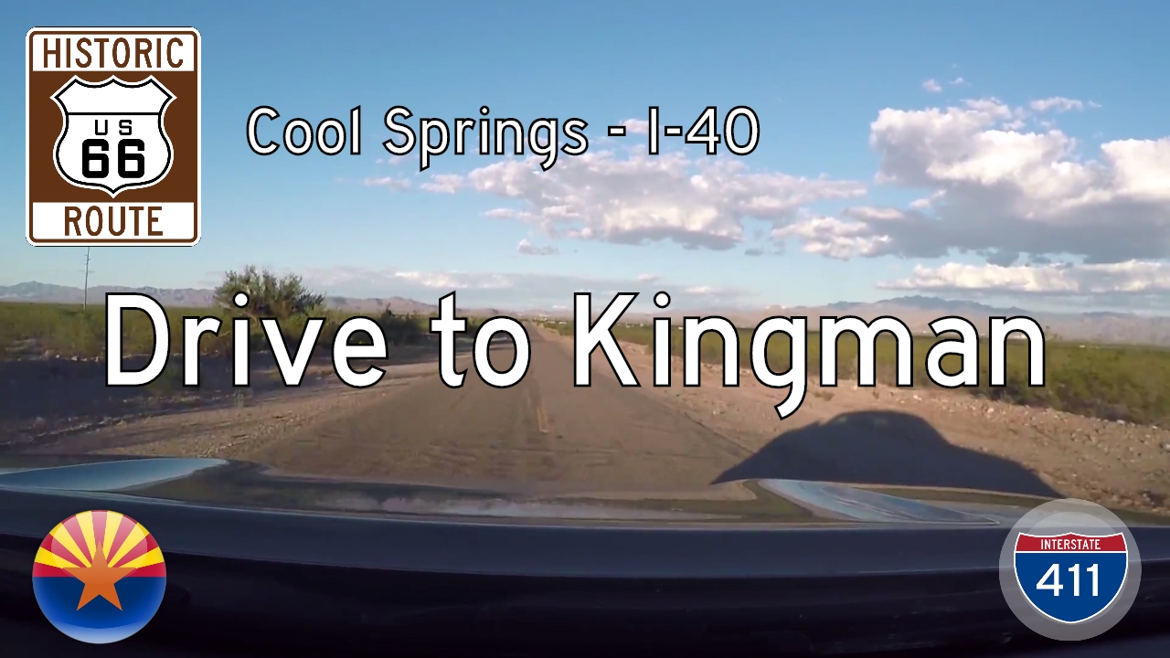 Historic Route 66 - Cool Springs - Interstate 40 - Arizona | Drive America's Highways 🚙