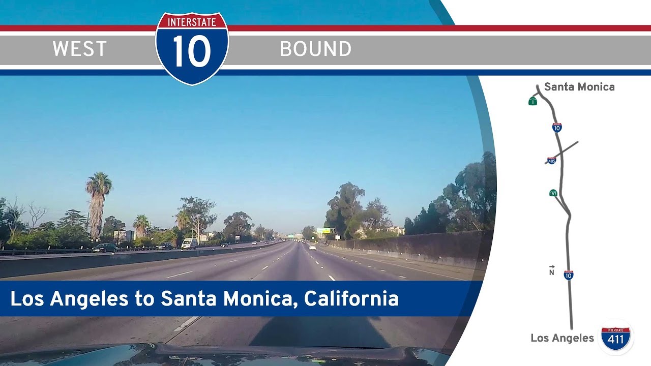 Interstate 10 - Los Angeles to Santa Monica - California |  Drive America's Highways ?
