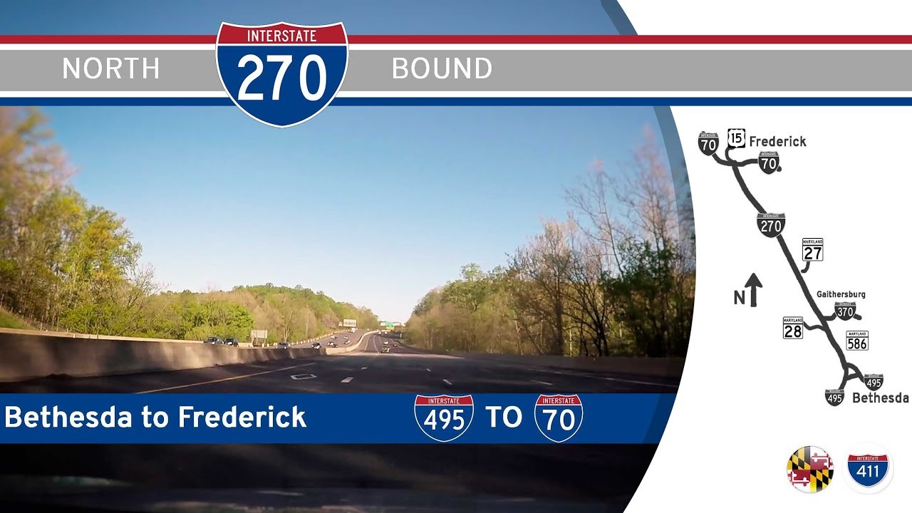 Interstate 270 - Bethesda to Frederick - Maryland |  Drive America's Highways ?