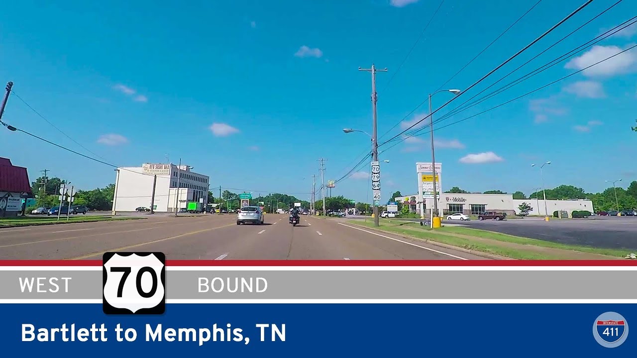 U.S. Highway 70 - Summer Ave - Bartlett to Memphis - Tennessee |  Drive America's Highways ?