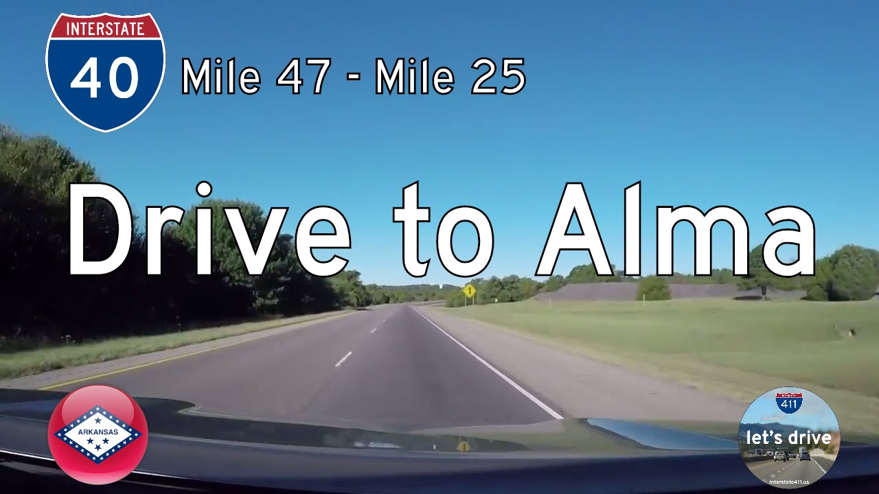 Interstate 40 - Mile 47 -  Mile 25 - Arkansas | Drive America's Highways ?