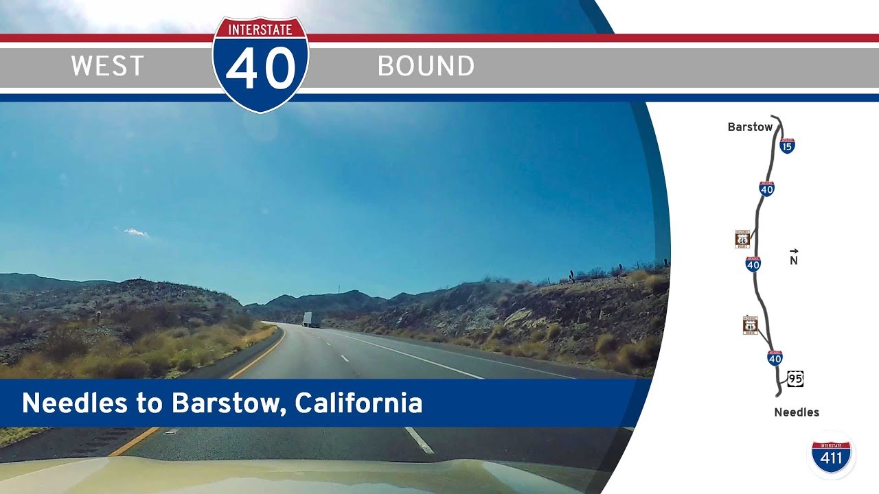 Interstate 40 - Needles to Barstow - California |  Drive America's Highways 🚙
